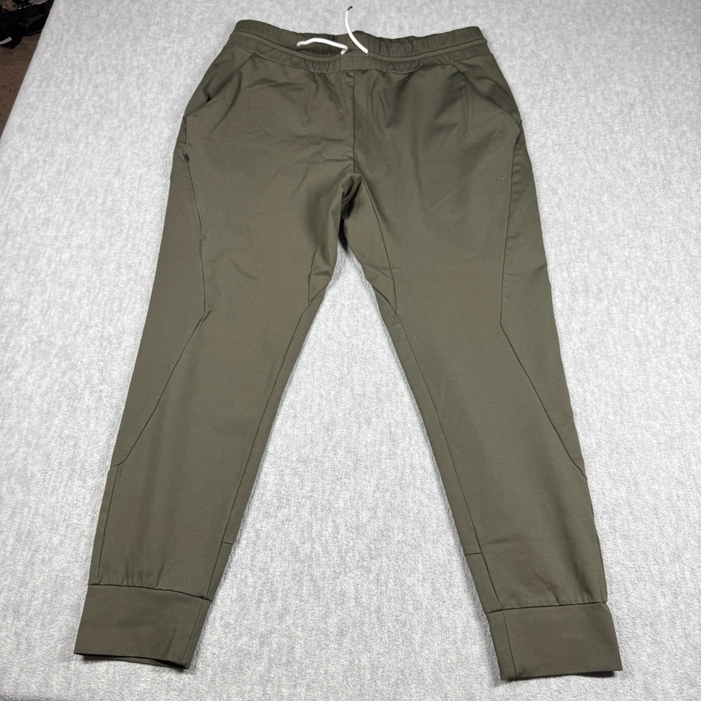 BYLT Active Jogger Pants Mens XL Green Stretch Drawstring Athleisure Training